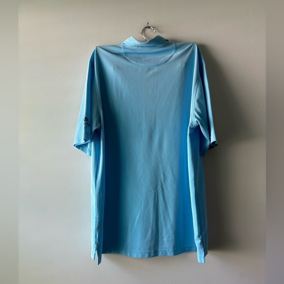Men's Donald Ross light blue golf polo shirt size M - Picture 5 of 5